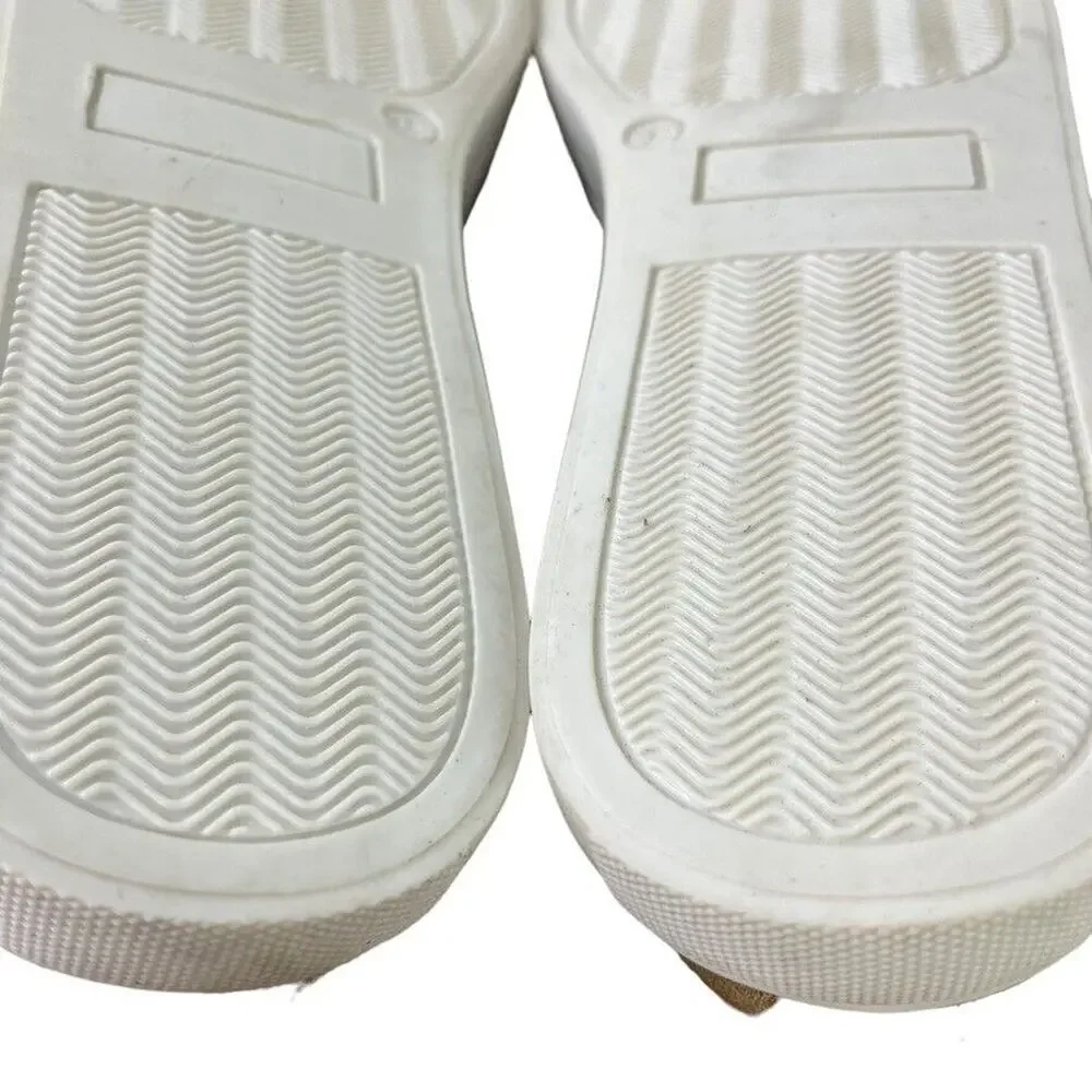 Naughty Monkey Womens Suede Leather Lace Up Perforated Flats Sneakers Shoes 9.5